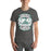 Man wearing Reagan High School Rattlers Dark Grey Premium Unisex T-shirt 207