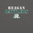 Close-up view of Reagan High School Rattlers Dark Grey Premium Unisex T-shirt 222