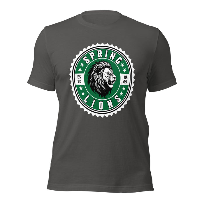 Spring High School Lions Dark Grey Premium Unisex T-shirt 203