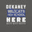 Close-up view of Dekaney High School Wildcats Asphalt Grey Premium Unisex T-shirt 231
