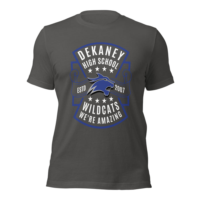 Dekaney High School Wildcats Asphalt Grey Premium Unisex T-shirt 207