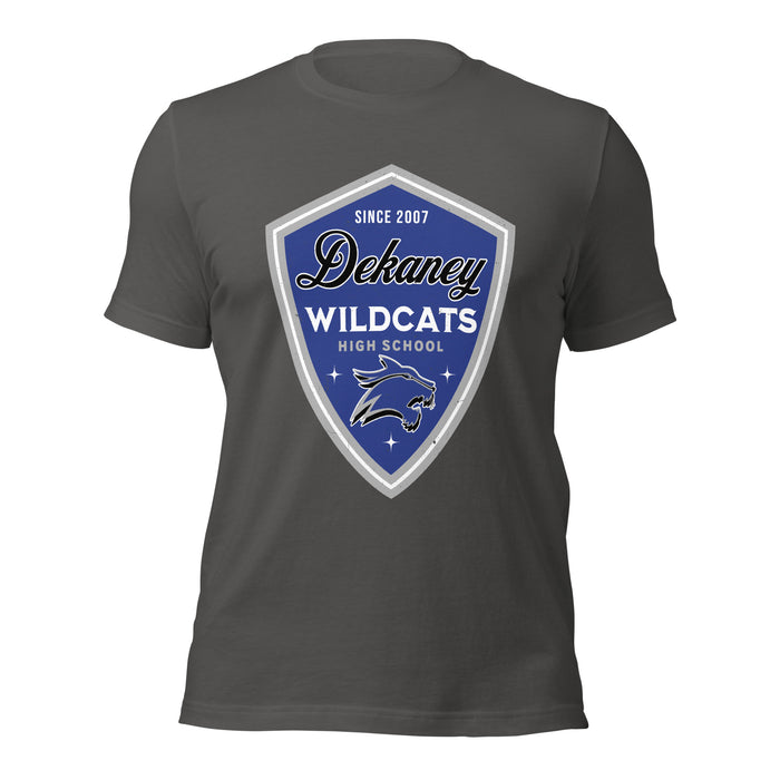 Dekaney High School Wildcats Asphalt Grey Premium Unisex T-shirt 225