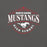 Close-up view of North Shore High School Mustangs Dark Grey Premium Unisex T-shirt 211