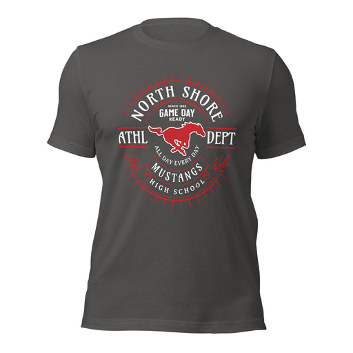 North Shore High School Mustangs Dark Grey Premium Unisex T-shirt 201