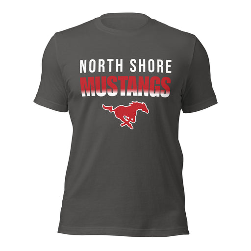 North Shore High School Mustangs Dark Grey Premium Unisex T-shirt 024