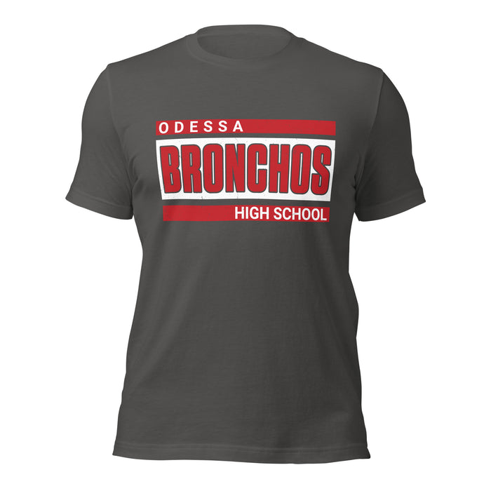 Odessa High School Bronchos Dark Grey Premium Unisex T-shirt 098