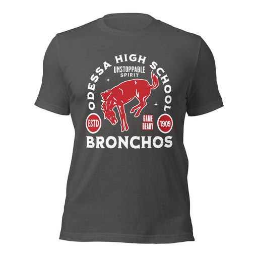 Odessa High School Bronchos Dark Grey Premium Unisex T-shirt 208