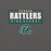 Close-up view of Reagan High School Rattlers Dark Grey Premium Unisex T-shirt 049