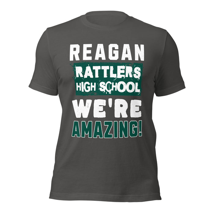 Reagan High School Rattlers Dark Grey Premium Unisex T-shirt 231