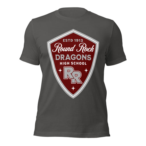 Round Rock High School Dragons Dark Grey Premium Unisex T-shirt 225