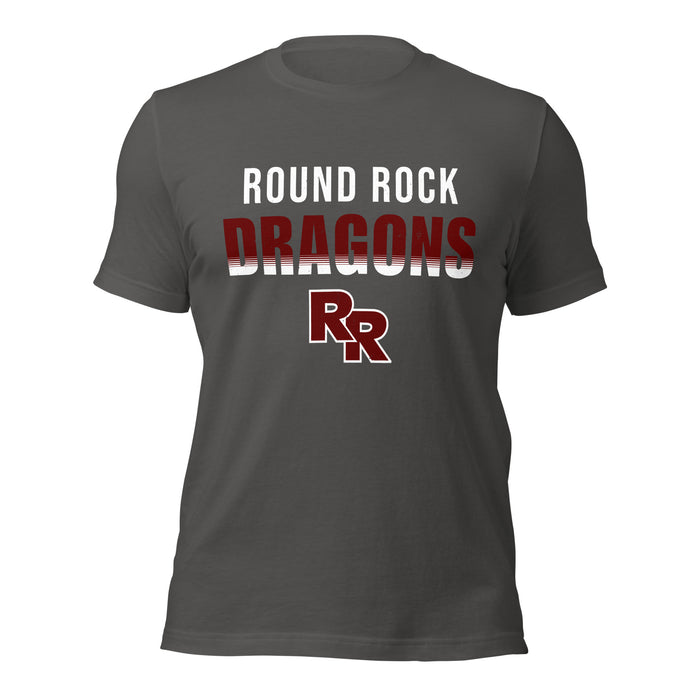 Round Rock High School Dragons Dark Grey Premium Unisex T-shirt 024