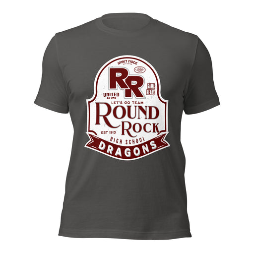 Round Rock High School Dragons Dark Grey Premium Unisex T-shirt 219