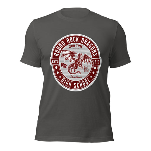 Round Rock High School Dragons Dark Grey Premium Unisex T-shirt 224