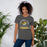 Woman wearing Tomball West High School Tigers Dark Grey Premium Unisex T-shirt 208