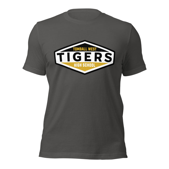 Tomball West High School Tigers Dark Grey Premium Unisex T-shirt 009