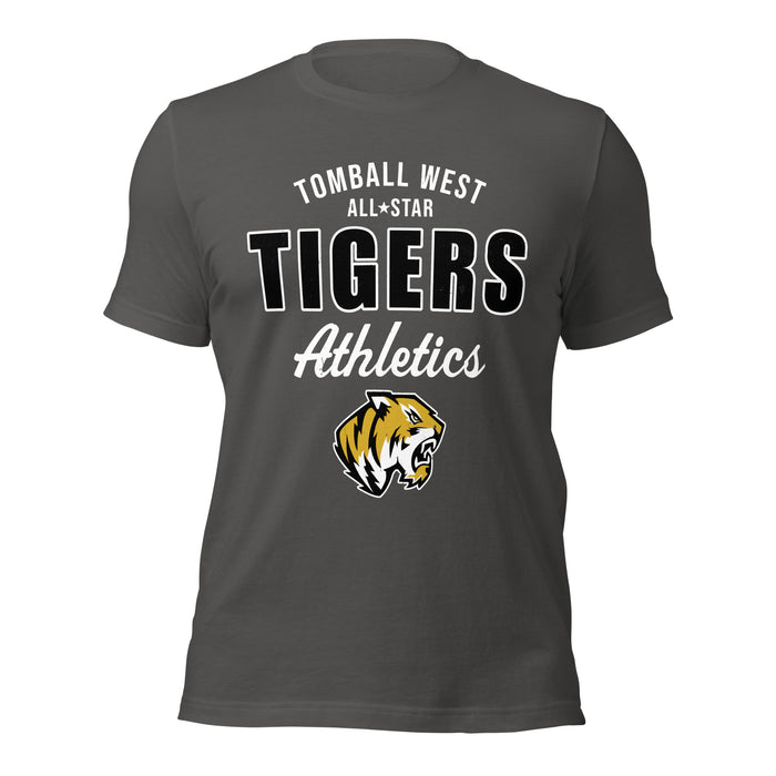 Tomball West High School Tigers Dark Grey Premium Unisex T-shirt 034