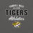 Close-up view of Tomball West High School Tigers Dark Grey Premium Unisex T-shirt 034