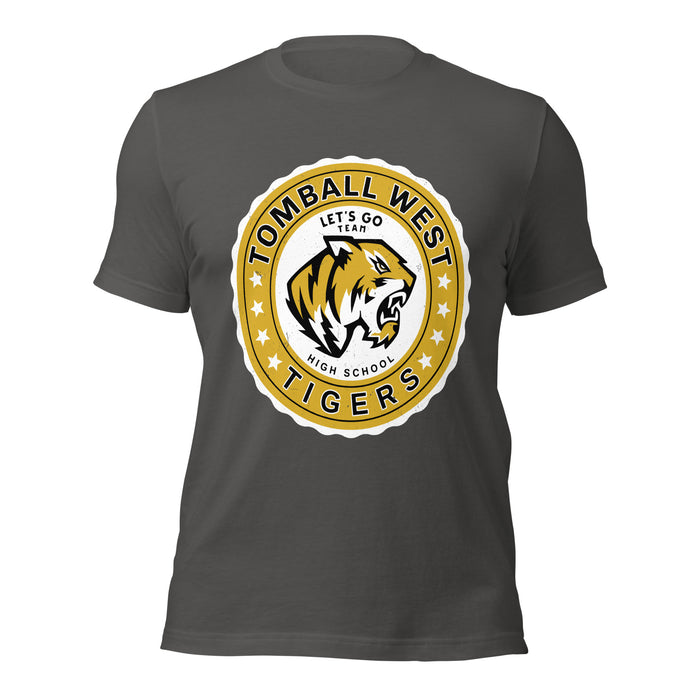 Tomball West High School Tigers Dark Grey Premium Unisex T-shirt 216