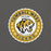 Close-up view of Tomball West High School Tigers Dark Grey Premium Unisex T-shirt 216