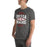 Man wearing Odessa High School Bronchos Dark Grey Premium Unisex T-shirt 210