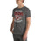 Man wearing Round Rock High School Dragons Dark Grey Premium Unisex T-shirt 204