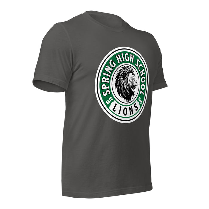 Spring High School Lions Dark Grey Premium Unisex T-shirt 220b