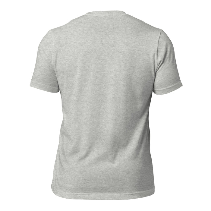 Back view of Katy High School Tigers Athletic Heather Grey Premium Unisex T-shirt 212