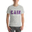 A man wearing Klein Cain High School Hurricanes Premium Athletic Heather T-shirt 17