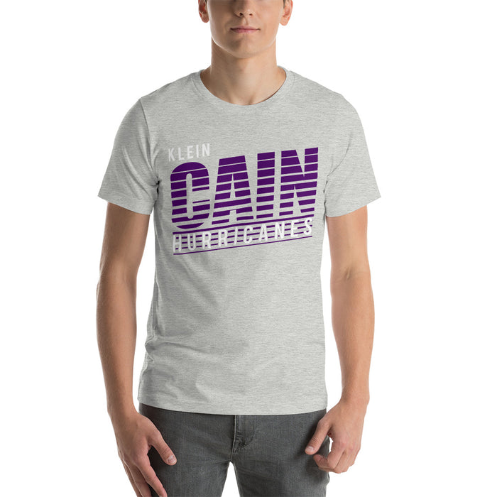 Man  wearing - Klein Cain High School Hurricanes Premium Athletic Heather T-shirt 32