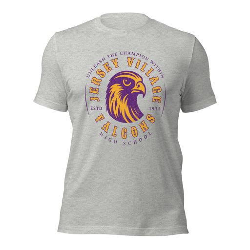 Jersey Village High School Falcons Athletic Heather Premium Unisex T-shirt 211