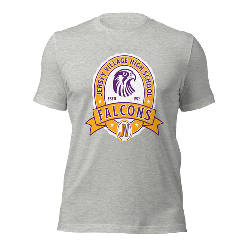 Jersey Village High School Falcons Athletic Heather Premium Unisex T-shirt 213