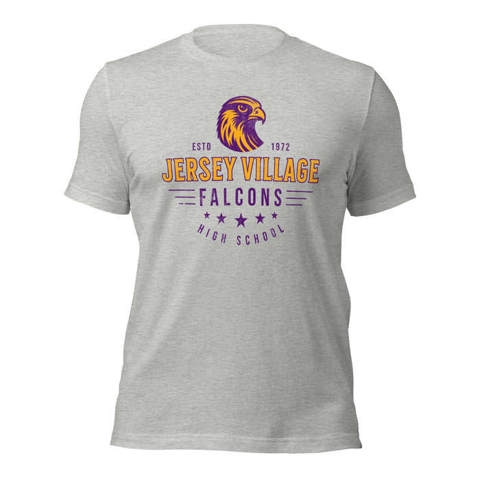 Jersey Village High School Falcons Athletic Heather Premium Unisex T-shirt 215