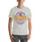 Man wearing a Jersey Village High School Falcons Athletic Heather Premium Unisex T-shirt 217