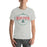 Man wearing a The Woodlands High School Athletic Heather Premium Unisex T-shirt 211