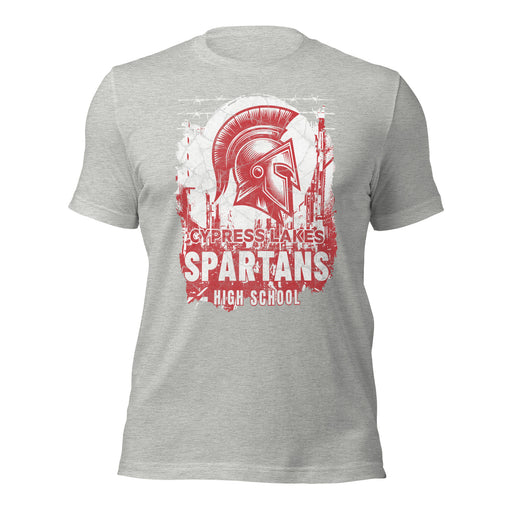 Cypress Lakes High School Spartans Athletic Heather Premium Unisex T-shirt 202