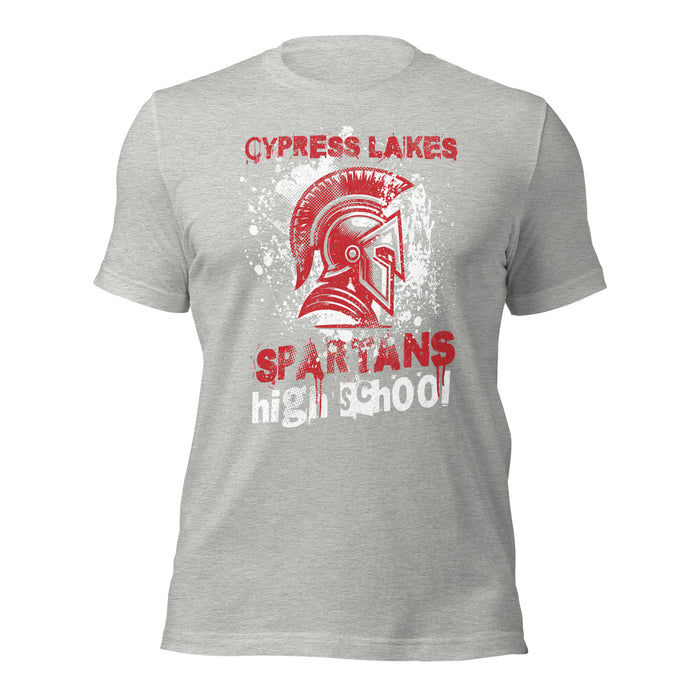 Cypress Lakes High School Spartans Athletic Heather Premium Unisex T-shirt 205