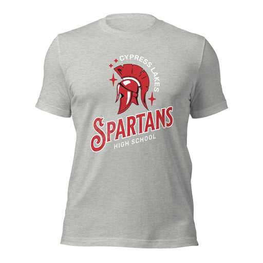 Cypress Lakes High School Spartans Athletic Heather Premium Unisex T-shirt 221