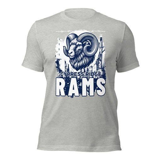 Cypress Ridge High School Rams Athletic Heather Premium Unisex T-shirt 202