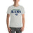 Man wearing Cypress Ridge High School Rams Athletic Heather Premium Unisex T-shirt 222