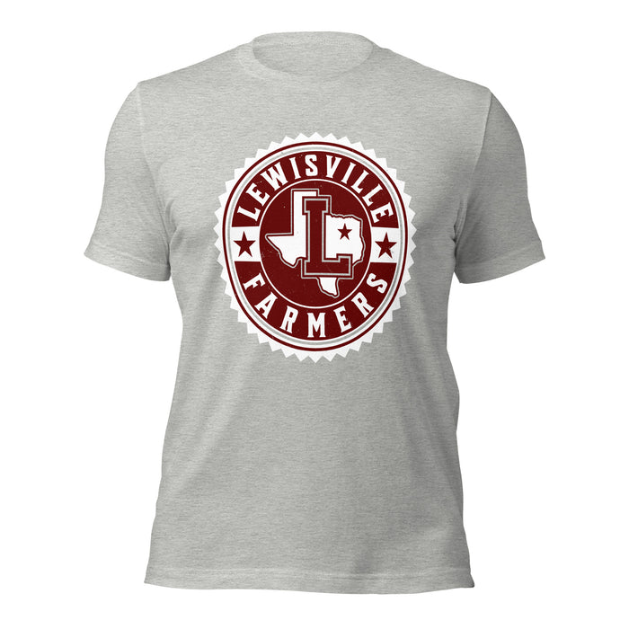 Lewisville High School Farmers Grey Premium Unisex T-shirt 203