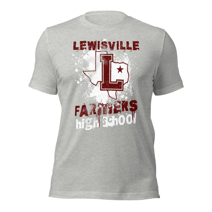 Lewisville High School Farmers Grey Premium Unisex T-shirt 205