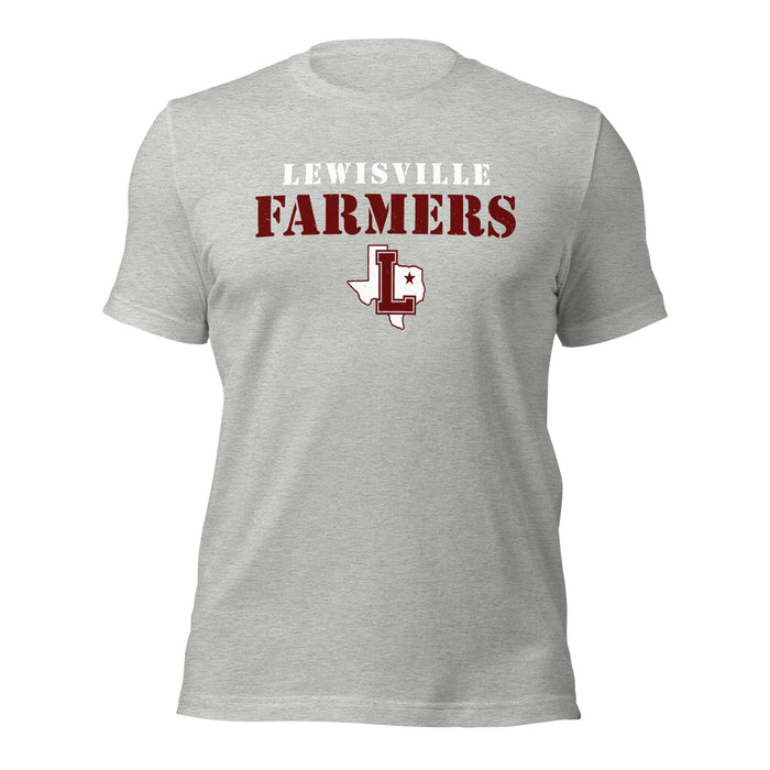 Lewisville High School Farmers Grey Premium Unisex T-shirt 222