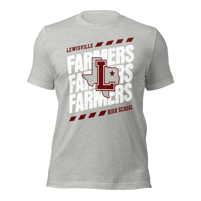 Lewisville High School Farmers Grey Premium Unisex T-shirt 223