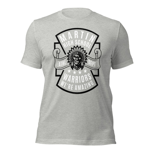 Martin High School Warriors Grey Premium Unisex T-shirt 207