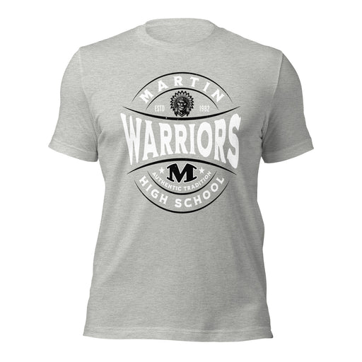 Martin High School Warriors Grey Premium Unisex T-shirt 218