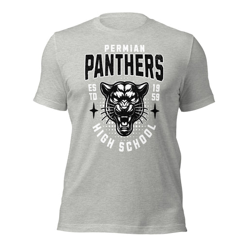 Permian High School Panthers Grey Premium Unisex T-shirt 204