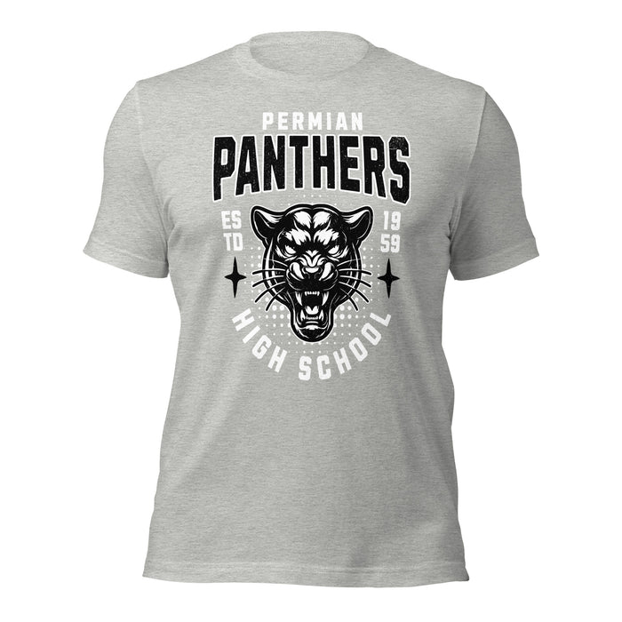 Permian High School Panthers Grey Premium Unisex T-shirt 204