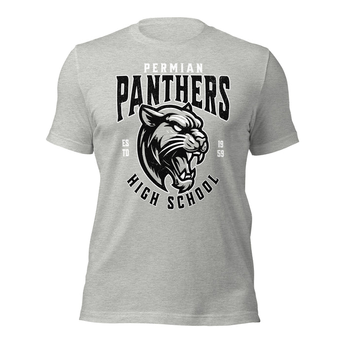 Permian High School Panthers Grey Premium Unisex T-shirt 213