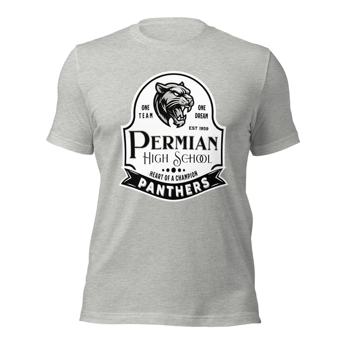 Permian High School Panthers Grey Premium Unisex T-shirt 219