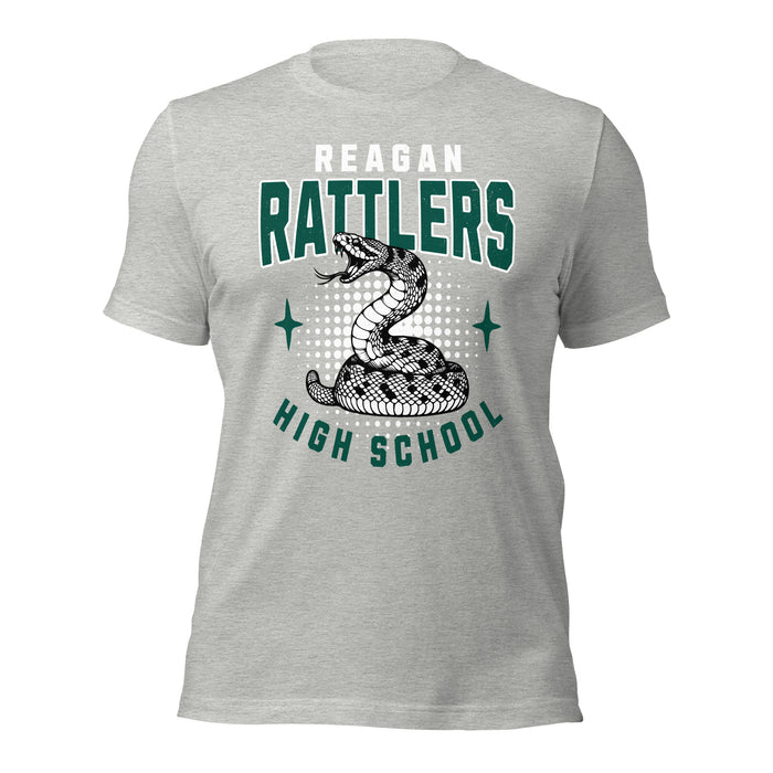 Reagan High School Rattlers Grey Premium Unisex T-shirt 204